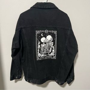 Lovers tarot card Jean jacket